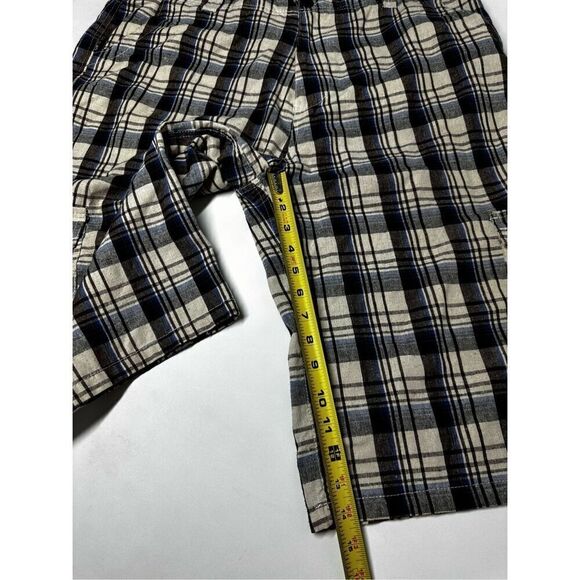 M. Gordon Cargo Shorts Mens Sz 38 Classic Outdoor Utility Cotton Plaid Check 26” - Picture 6 of 11